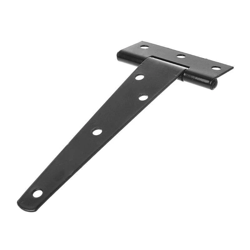 Schwarze Farbe T-Form Dreieck Scharnier Schrank Schuppen Holz Tür Tor Scharniere Hardware