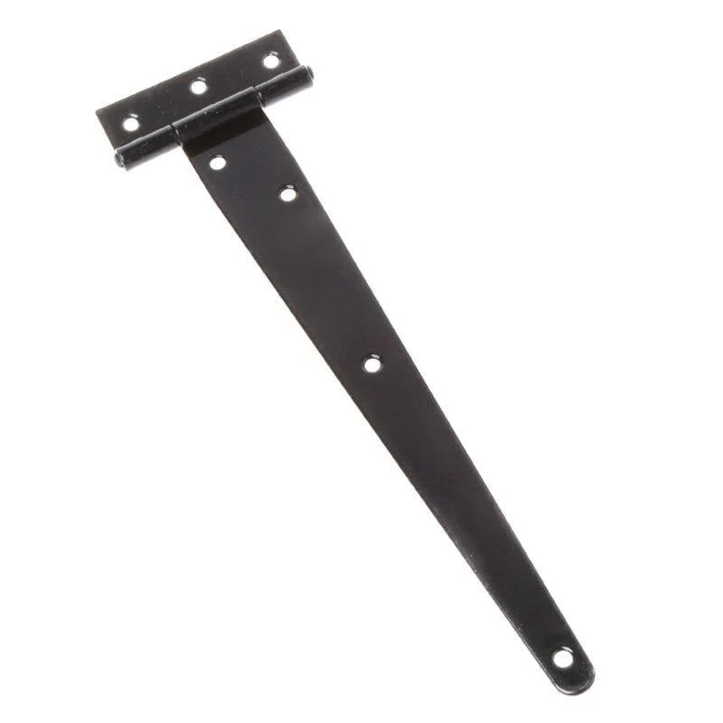 Schwarze Farbe T-Form Dreieck Scharnier Schrank Schuppen Holz Tür Tor Scharniere Hardware