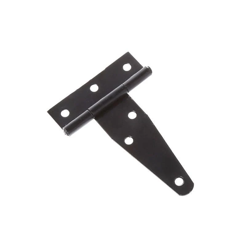 Schwarze Farbe T-Form Dreieck Scharnier Schrank Schuppen Holz Tür Tor Scharniere Hardware