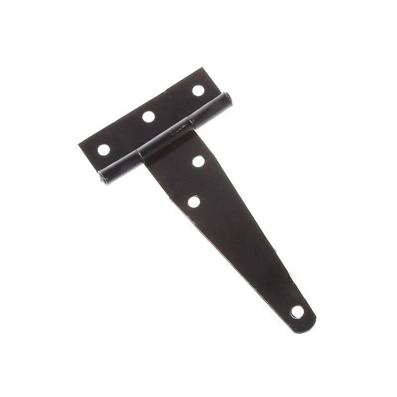Schwarze Farbe T-Form Dreieck Scharnier Schrank Schuppen Holz Tür Tor Scharniere Hardware