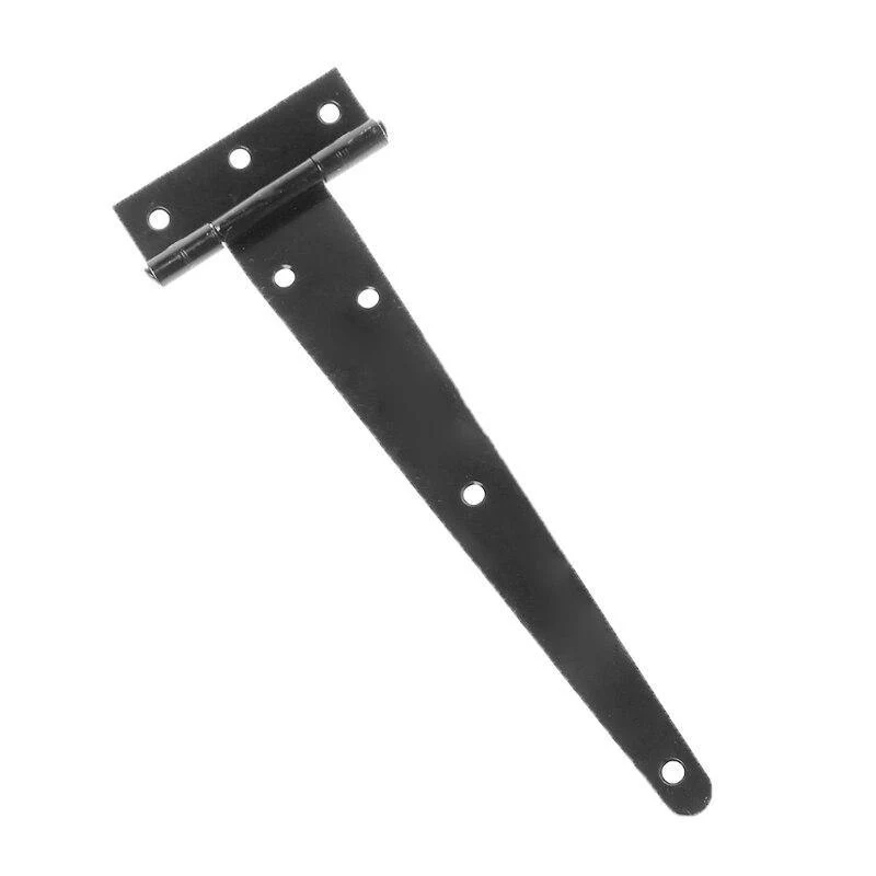 Schwarze Farbe T-Form Dreieck Scharnier Schrank Schuppen Holz Tür Tor Scharniere Hardware