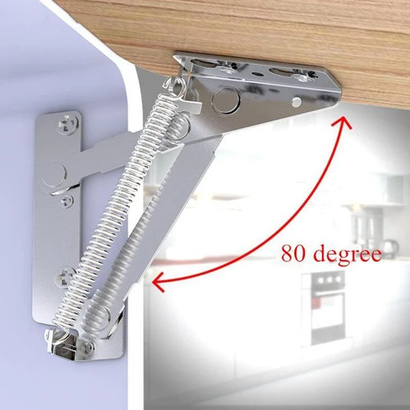 2 teil/satz Möbel Scharniere 80 Grad Sprung Mechanismus Lazy Sofa Lift Unterstützung Küche Schrank Klapp Verbindung Tür Hardware