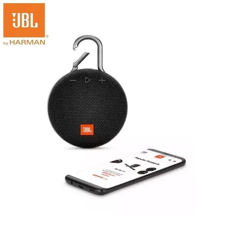 JBL Clip 3 Mini tragbarer drahtloser IPX7 wasserdichter Bluetooth-Lautsprecher mit HD-Mikrofon Passiver Bass-Treiber 10 Stunden Spielzeit