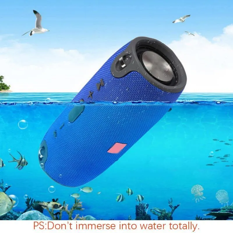 Tragbare Bluetooth Lautsprecher Im Freien Wasserdichte Stereo Spalte Drahtlose Lautsprecher Mit Mic FM Radio MP3 Bass Sound Box Dropshipping