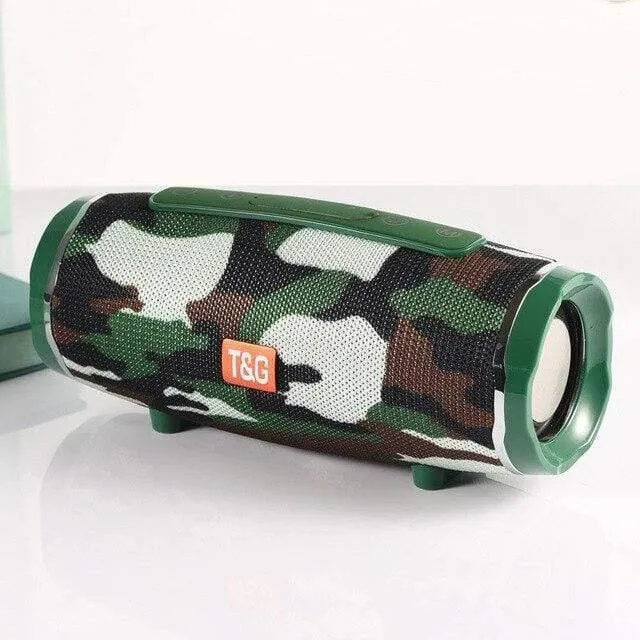 Tragbare Bluetooth Lautsprecher Im Freien Wasserdichte Stereo Spalte Drahtlose Lautsprecher Mit Mic FM Radio MP3 Bass Sound Box Dropshipping
