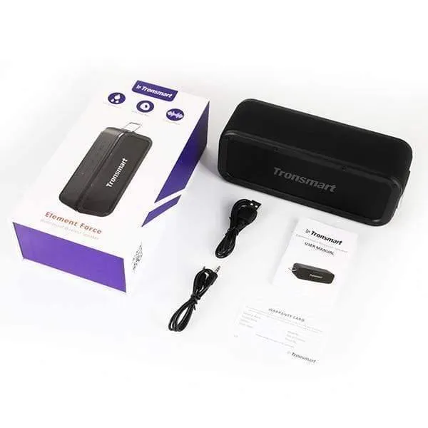 Tronsmart Force Bluetooth-Lautsprecher Bluetooth 5.0 Tragbarer Lautsprecher IPX7 Wasserdichte 40-W-Lautsprecher 15-Stunden-Spielzeit mit Sprachassistent