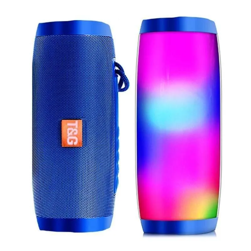 Tragbare Lautsprecher Bluetooth-Säule Drahtloser Bluetooth-Lautsprecher Leistungsstarker High-BoomBox-Außenbass-HIFI-TF-FM-Radio mit LED-Licht