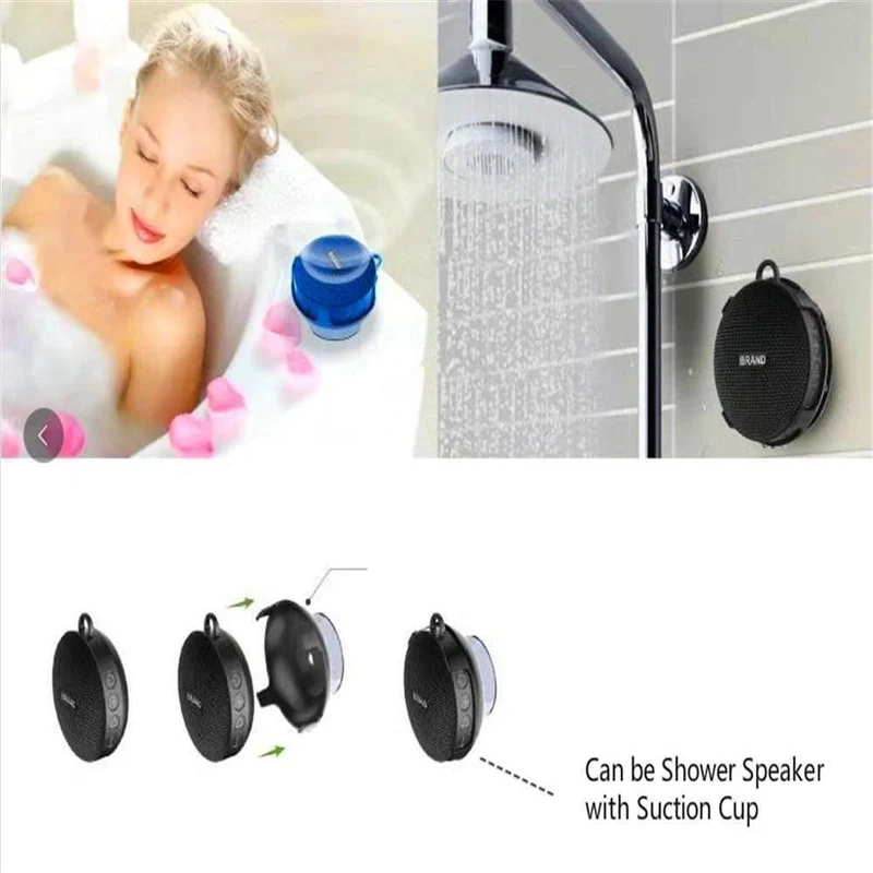 Tragbarer Bluetooth-Lautsprecher für Fahrräder, Fahrradsäule, wasserdichter Duschlautsprecher, Akustik, Sound, Boombox, Soundbar, Woofer, Freisprecheinrichtung