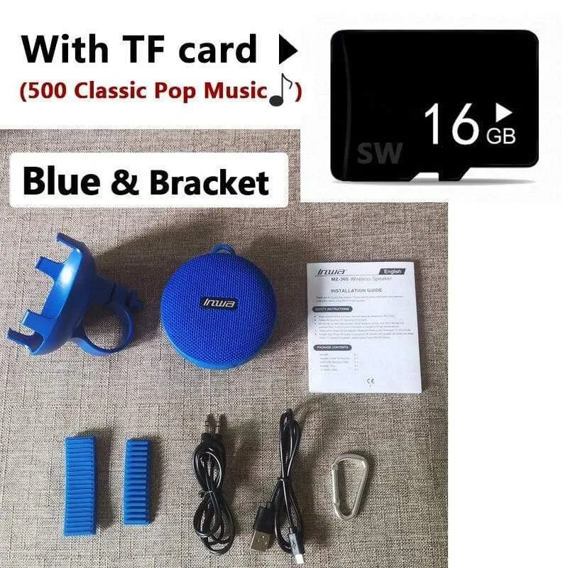 Tragbarer Bluetooth-Lautsprecher für Fahrräder, Fahrradsäule, wasserdichter Duschlautsprecher, Akustik, Sound, Boombox, Soundbar, Woofer, Freisprecheinrichtung