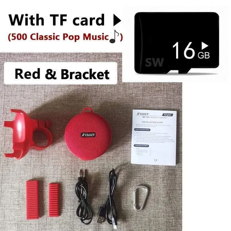 Tragbarer Bluetooth-Lautsprecher für Fahrräder, Fahrradsäule, wasserdichter Duschlautsprecher, Akustik, Sound, Boombox, Soundbar, Woofer, Freisprecheinrichtung