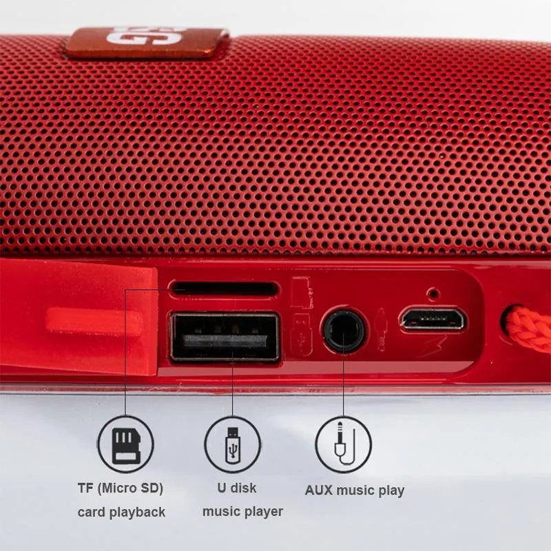 Leistungsstarke tragbare Lautsprecher Bluetooth-Lautsprechersäule Drahtloser Lautsprecher mit LED-Nachtlicht TF-Karte FM-Radio Boombox Eingebautes Mikrofon
