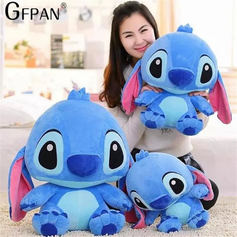 80cm; 45 / 20cm Berühmtes Kinderspielzeug Kawaii Stich Plüschpuppenspielzeug Anime Lilo und Stich Niedliches Stichspielzeug für Kinder Kindergeburtstagsgeschenk