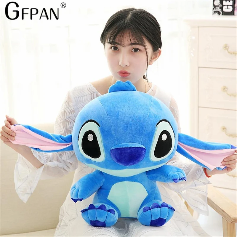 80cm; 45 / 20cm Berühmtes Kinderspielzeug Kawaii Stich Plüschpuppenspielzeug Anime Lilo und Stich Niedliches Stichspielzeug für Kinder Kindergeburtstagsgeschenk