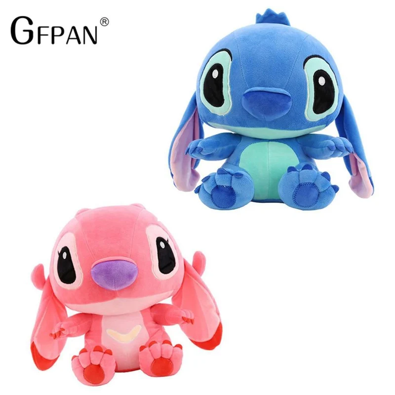 80cm; 45 / 20cm Berühmtes Kinderspielzeug Kawaii Stich Plüschpuppenspielzeug Anime Lilo und Stich Niedliches Stichspielzeug für Kinder Kindergeburtstagsgeschenk