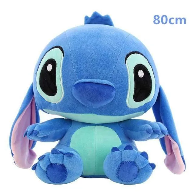 80cm; 45 / 20cm Berühmtes Kinderspielzeug Kawaii Stich Plüschpuppenspielzeug Anime Lilo und Stich Niedliches Stichspielzeug für Kinder Kindergeburtstagsgeschenk