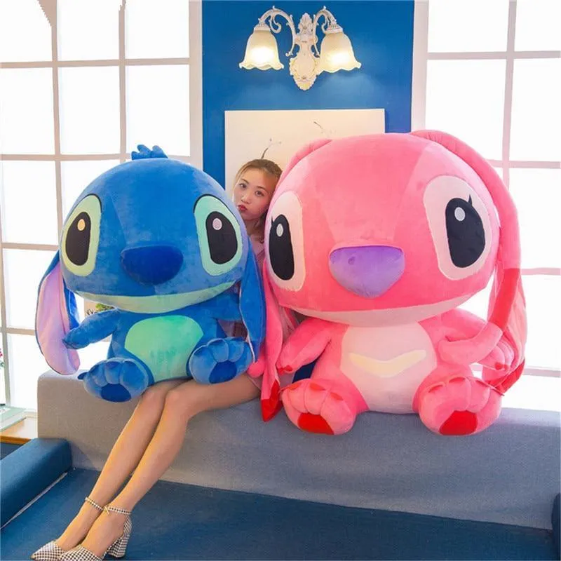 35-80 cm Riesen Cartoon Stitch Lilo & Stitch Plüschtier Puppe Kinder Stofftier Für Baby Geburtstag Weihnachten Kinder Kinder Geschenke
