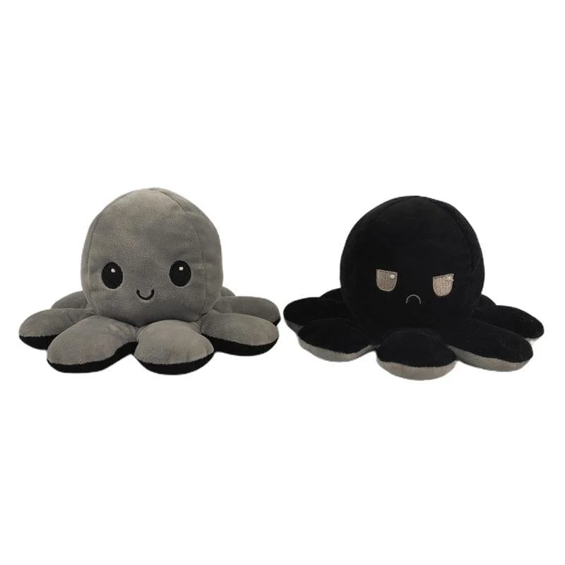 1Pcs 8 Farben Süße weiche Plüschpuppe Octopus Doll Doppelseitige Flip Octopus Plüschtierpuppe Marine Life Toys Babyspielzeug Dropshipping