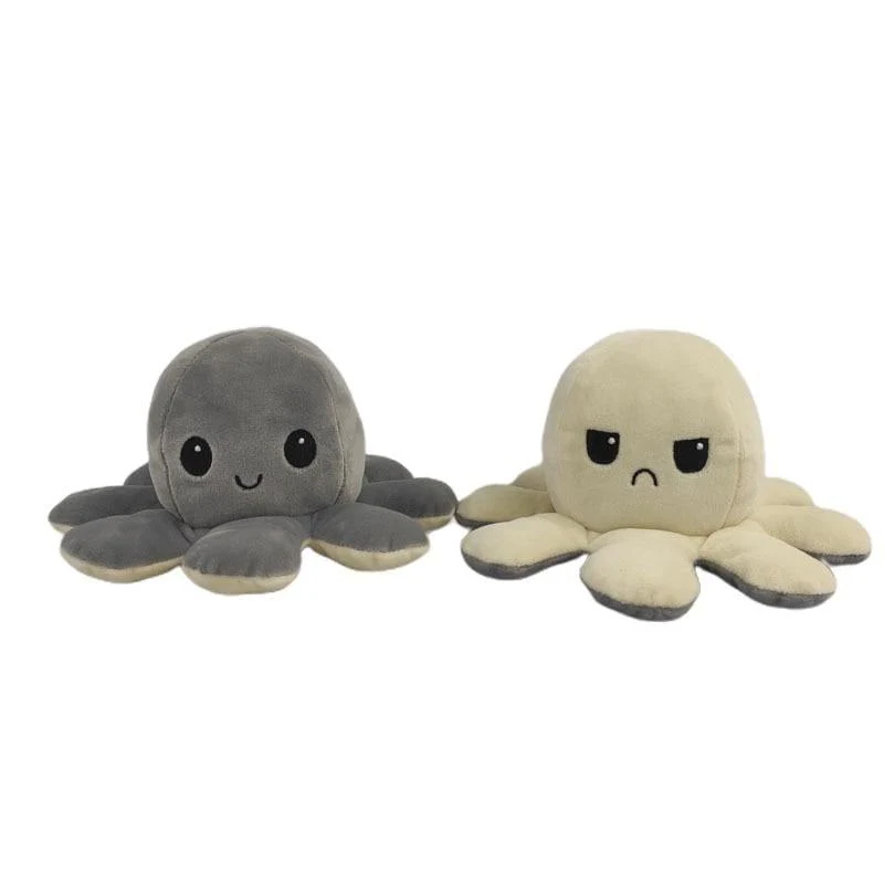 1Pcs 8 Farben Süße weiche Plüschpuppe Octopus Doll Doppelseitige Flip Octopus Plüschtierpuppe Marine Life Toys Babyspielzeug Dropshipping