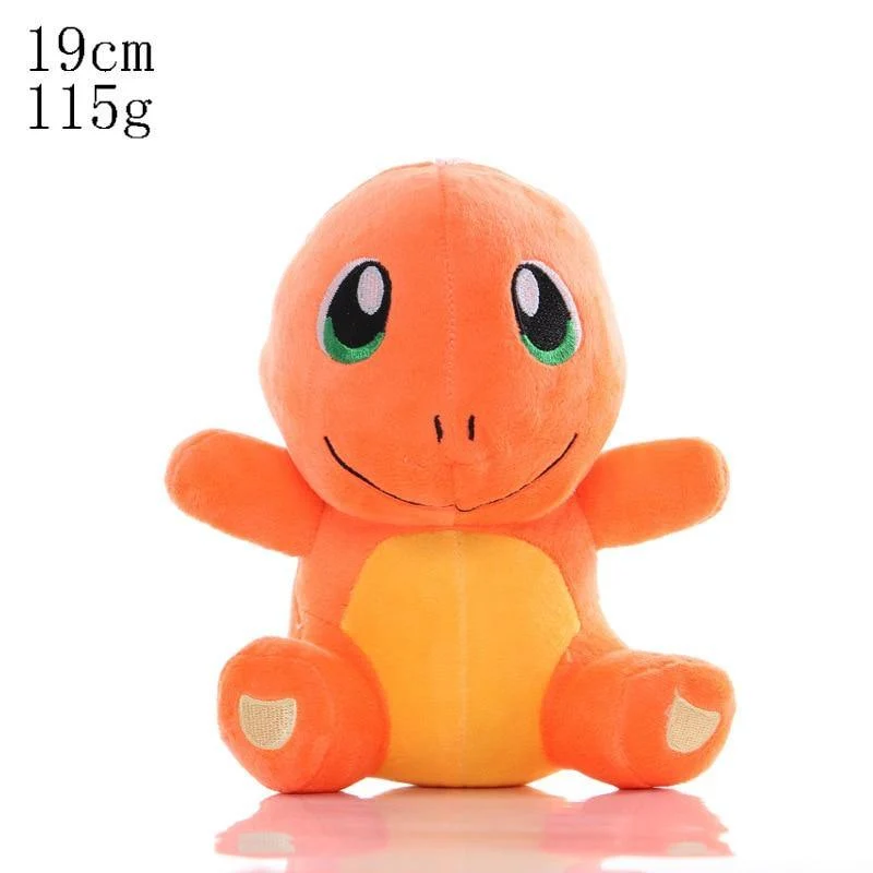Charmander Squirtle Bulbasaur Pikachu Plüschtiere Eevee Snorlax Gengar Jigglypuff Gefüllte Puppe Geschenke für Kinder Cartoon Spielzeug