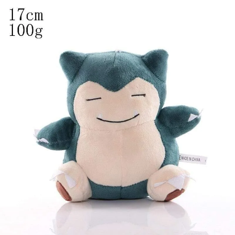 Charmander Squirtle Bulbasaur Pikachu Plüschtiere Eevee Snorlax Gengar Jigglypuff Gefüllte Puppe Geschenke für Kinder Cartoon Spielzeug