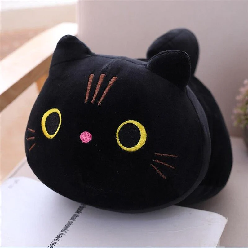 25/35/50 cm Nette Weiche Katze Plüsch Kissen Sofa Kissen Kawaii Plüsch Spielzeug Gefüllte Cartoon Tier Puppe für Kinder Baby Mädchen Schönes Geschenk