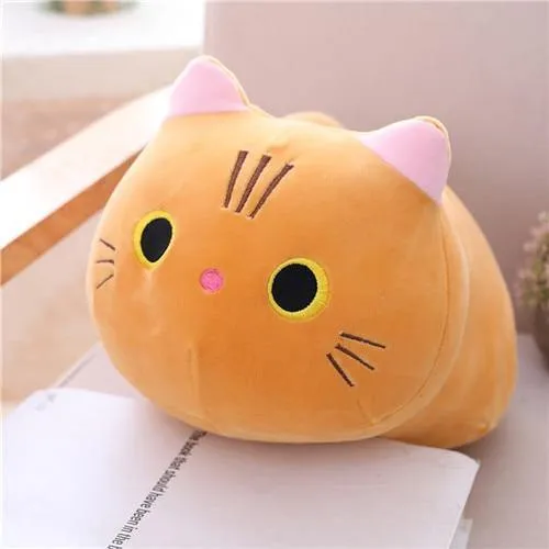 25/35/50 cm Nette Weiche Katze Plüsch Kissen Sofa Kissen Kawaii Plüsch Spielzeug Gefüllte Cartoon Tier Puppe für Kinder Baby Mädchen Schönes Geschenk