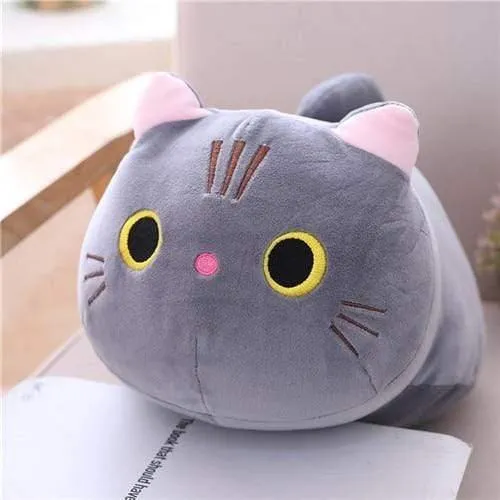 25/35/50 cm Nette Weiche Katze Plüsch Kissen Sofa Kissen Kawaii Plüsch Spielzeug Gefüllte Cartoon Tier Puppe für Kinder Baby Mädchen Schönes Geschenk