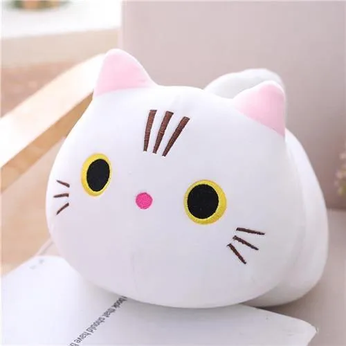 25/35/50 cm Nette Weiche Katze Plüsch Kissen Sofa Kissen Kawaii Plüsch Spielzeug Gefüllte Cartoon Tier Puppe für Kinder Baby Mädchen Schönes Geschenk