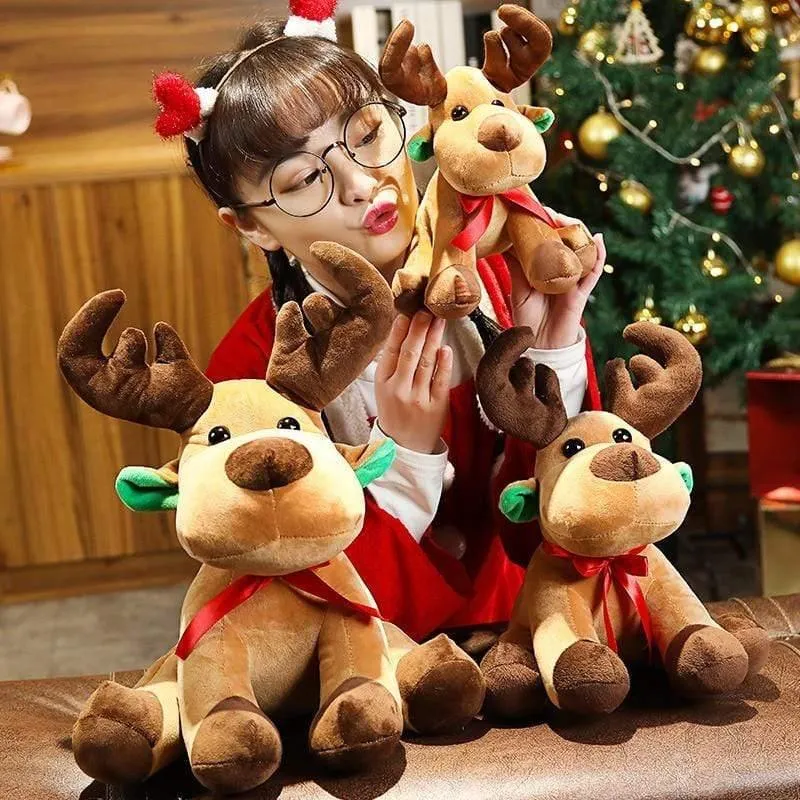 25/35/45 cm Kinder Tier Weiche Puppe Neue Kreative Elch Puppe Plüsch Spielzeug Weihnachten Gefüllte Puppe Kinder Weihnachten Geschenk