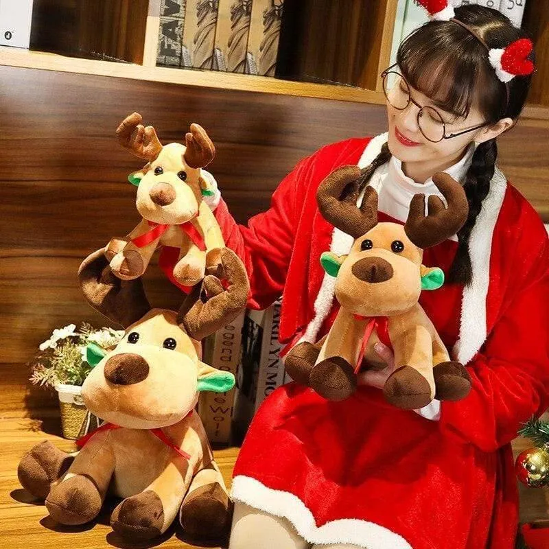 25/35/45 cm Kinder Tier Weiche Puppe Neue Kreative Elch Puppe Plüsch Spielzeug Weihnachten Gefüllte Puppe Kinder Weihnachten Geschenk
