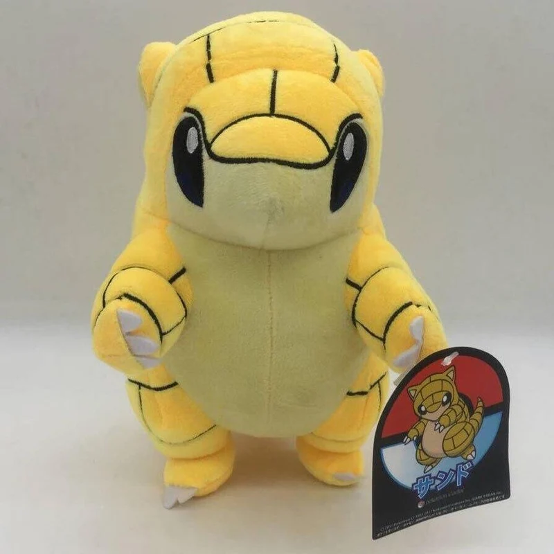 Erstausgabe Sandshrew Plüsch Niedlich Gelb Pangolin Puppenspielzeug Anime Tier Sandslash Weich Für Kinder Geschenk (Sandshrew 30cm)