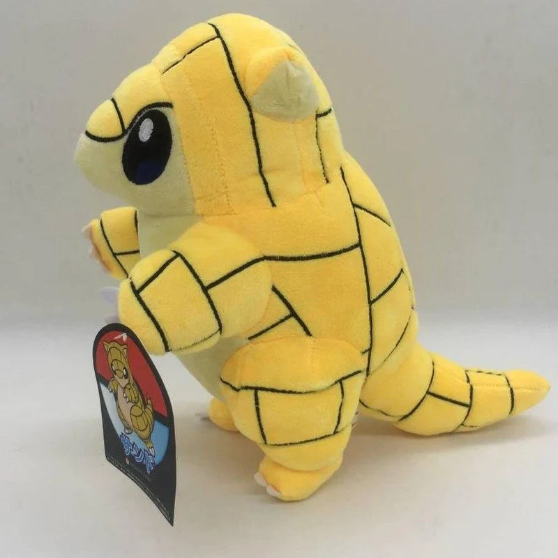 Erstausgabe Sandshrew Plüsch Niedlich Gelb Pangolin Puppenspielzeug Anime Tier Sandslash Weich Für Kinder Geschenk (Sandshrew 30cm)