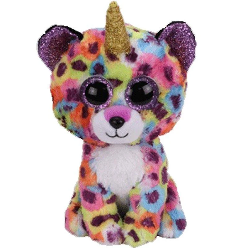 Ty Giselle der Leopard, Plüschtier, Spielzeug, ausgestopfte Puppe, Geschenk, 15 cm (Giselle der Leopard, 15 cm)