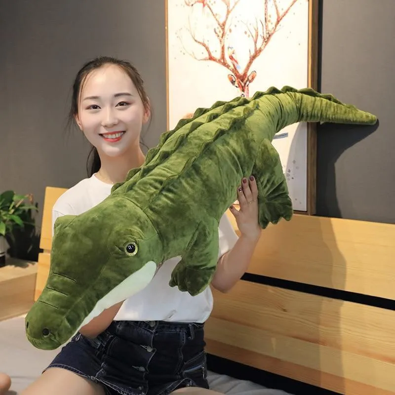 90/120 cm Stofftier Echtes Leben Alligator Plüsch Spielzeug Simulation Krokodil Puppen Kawaii Ceative Kissen Für Kinder Weihnachten geschenke