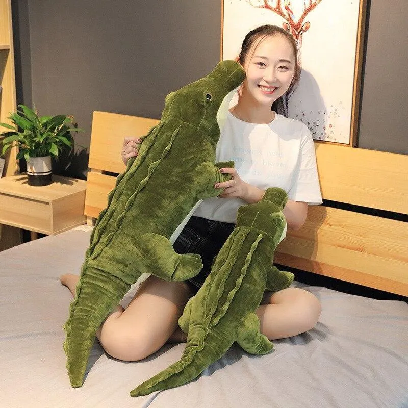 90/120 cm Stofftier Echtes Leben Alligator Plüsch Spielzeug Simulation Krokodil Puppen Kawaii Ceative Kissen Für Kinder Weihnachten geschenke
