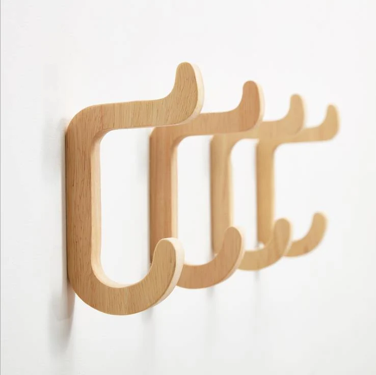 Nordic Style Davids Deer Massivgummi Holz Kleiderhaken Schlüsselhalter Schrankgriff Türgriffe Eingangsbereich Holzhaken