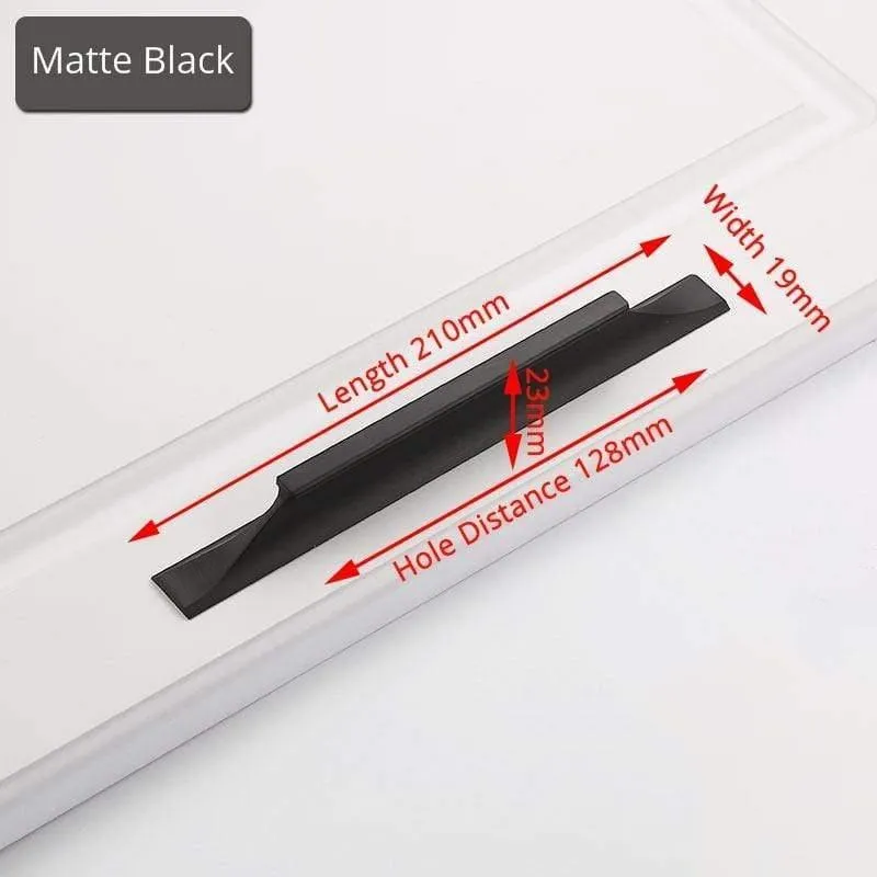 Amerikanischer Stil Schwarze Schrankgriffe Gold Massive Aluminiumlegierung Küchenschrank Zieht Schubladenknöpfe Möbelgriff Hardware