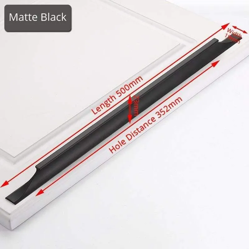 Amerikanischer Stil Schwarze Schrankgriffe Gold Massive Aluminiumlegierung Küchenschrank Zieht Schubladenknöpfe Möbelgriff Hardware