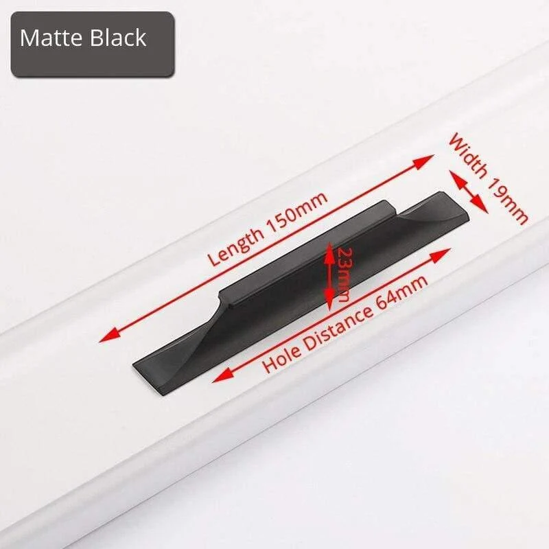 Amerikanischer Stil Schwarze Schrankgriffe Gold Massive Aluminiumlegierung Küchenschrank Zieht Schubladenknöpfe Möbelgriff Hardware