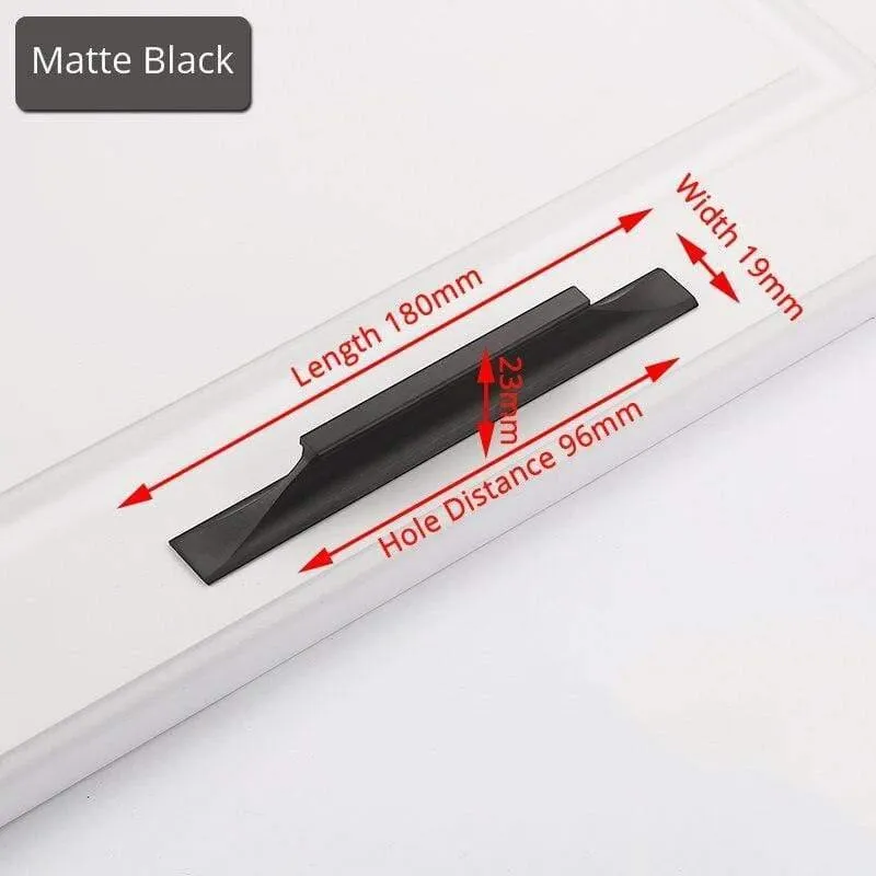 Amerikanischer Stil Schwarze Schrankgriffe Gold Massive Aluminiumlegierung Küchenschrank Zieht Schubladenknöpfe Möbelgriff Hardware