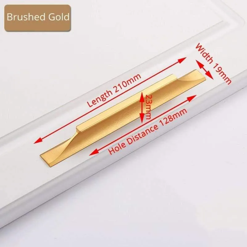 Amerikanischer Stil Schwarze Schrankgriffe Gold Massive Aluminiumlegierung Küchenschrank Zieht Schubladenknöpfe Möbelgriff Hardware
