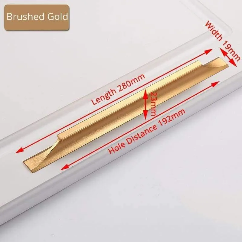Amerikanischer Stil Schwarze Schrankgriffe Gold Massive Aluminiumlegierung Küchenschrank Zieht Schubladenknöpfe Möbelgriff Hardware