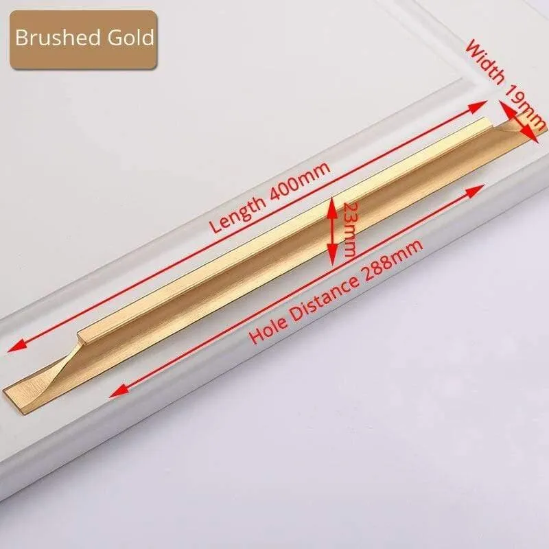Amerikanischer Stil Schwarze Schrankgriffe Gold Massive Aluminiumlegierung Küchenschrank Zieht Schubladenknöpfe Möbelgriff Hardware