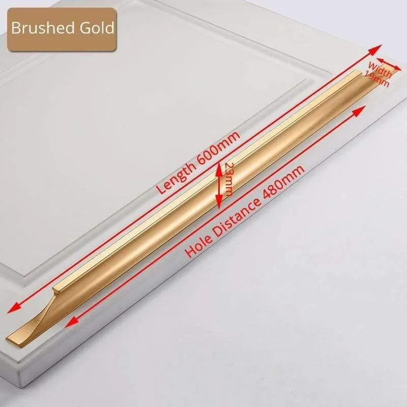 Amerikanischer Stil Schwarze Schrankgriffe Gold Massive Aluminiumlegierung Küchenschrank Zieht Schubladenknöpfe Möbelgriff Hardware