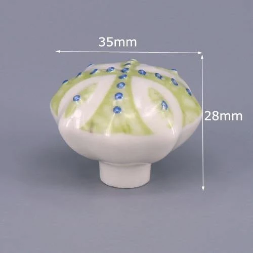 1x grüne Farbserie Keramikknöpfe Kommode Schubladenschrank Griffgriffe / CuteKitchen Schrankknopf Möbelbeschläge
