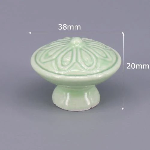 1x grüne Farbserie Keramikknöpfe Kommode Schubladenschrank Griffgriffe / CuteKitchen Schrankknopf Möbelbeschläge
