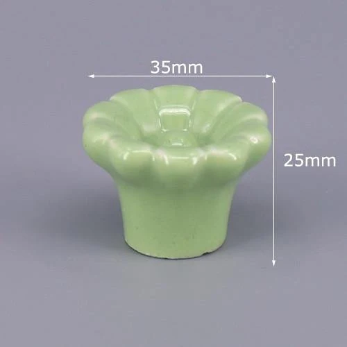1x grüne Farbserie Keramikknöpfe Kommode Schubladenschrank Griffgriffe / CuteKitchen Schrankknopf Möbelbeschläge