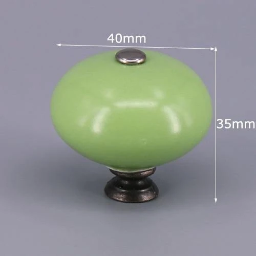 1x grüne Farbserie Keramikknöpfe Kommode Schubladenschrank Griffgriffe / CuteKitchen Schrankknopf Möbelbeschläge