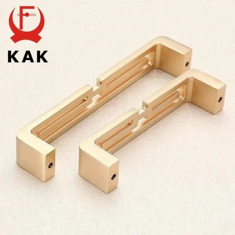Goldfarbene Schrankknöpfe und Griffe, luxuriöse goldene Küchenschrank-Türgriffe, europäische Schubladen-Möbelgriff-Hardware