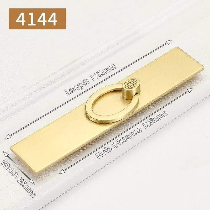 Goldfarbene Schrankknöpfe und Griffe, luxuriöse goldene Küchenschrank-Türgriffe, europäische Schubladen-Möbelgriff-Hardware